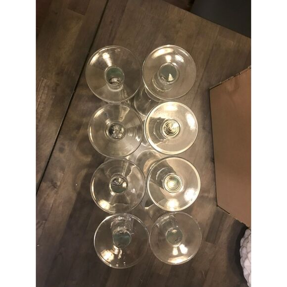 Barware: Pilsner Glasses (set/8): Toscany Etched Schooner Beer Glasses - Picture 3 of 4